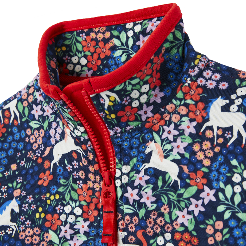 Joules Fairdale Printed Half Zip Sweatshirt - Meadow Pony-2