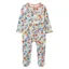Joules Zippy Cotton Babygrow - Bunny Grey