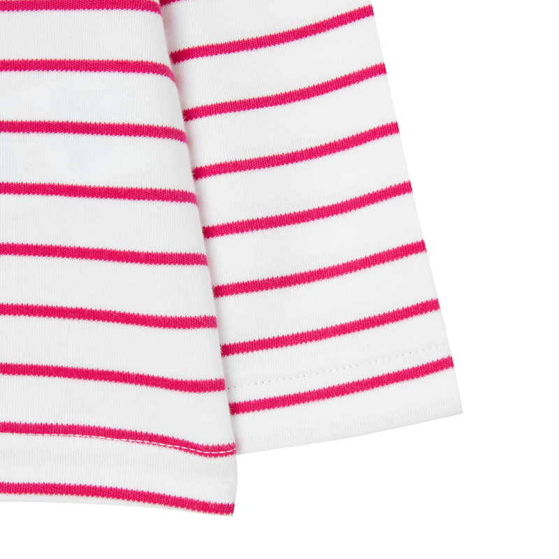 Joules Harbour Stripe Long Sleeve T-Shirt - Pink Stripe-3