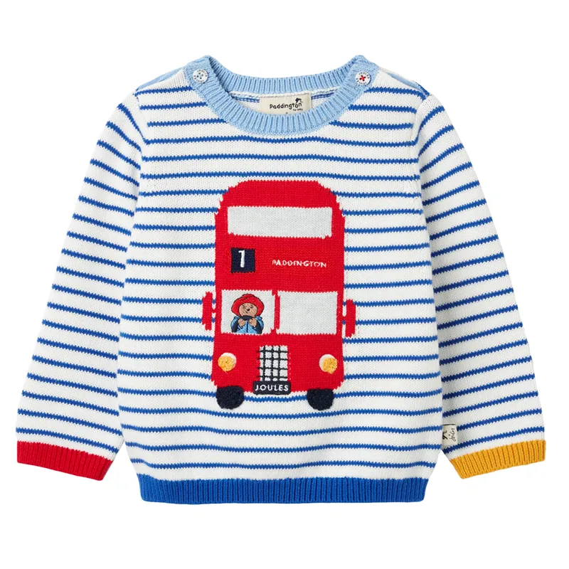 Joules Official Paddington Ivy Knit Jumper - Blue