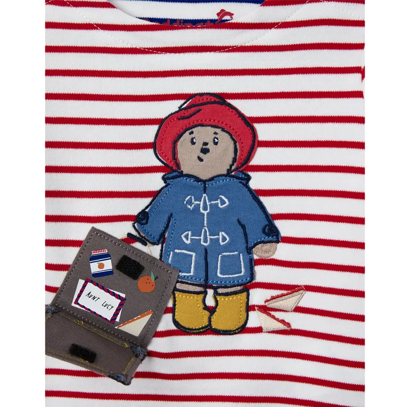 Joules Official Paddington Harbour Long Sleeve Jersey Top - Red-2