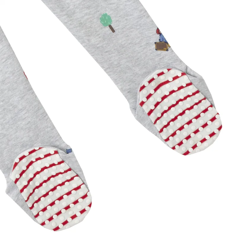 Joules Official Paddington Zippy Babygrow - Grey-3