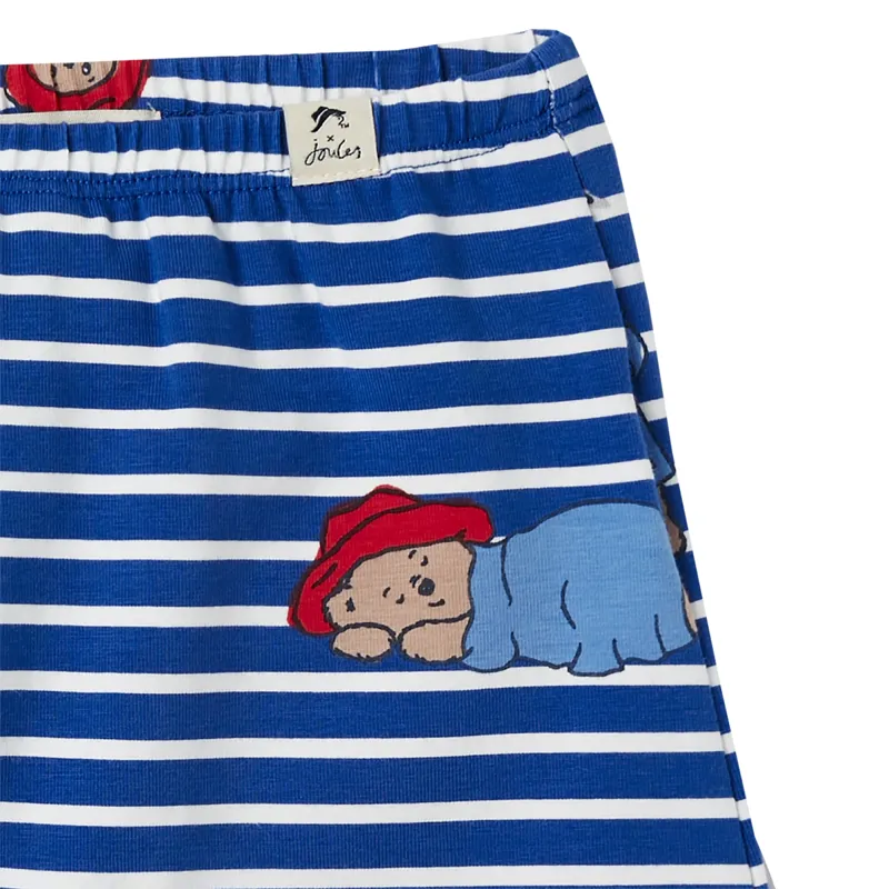 Joules Official Paddington Payton Jersey Leggings - Paddington Blue Stripe-3