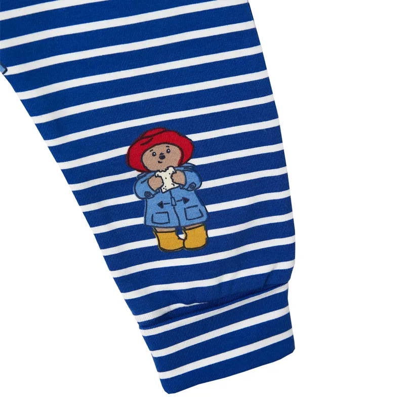 Joules Official Paddington Payton Jersey Leggings - Paddington Blue Stripe-2