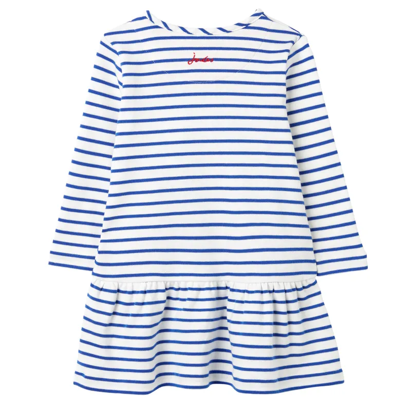 Joules Official Paddington Dazzle Jersey Applique Dress - Marmalade-1