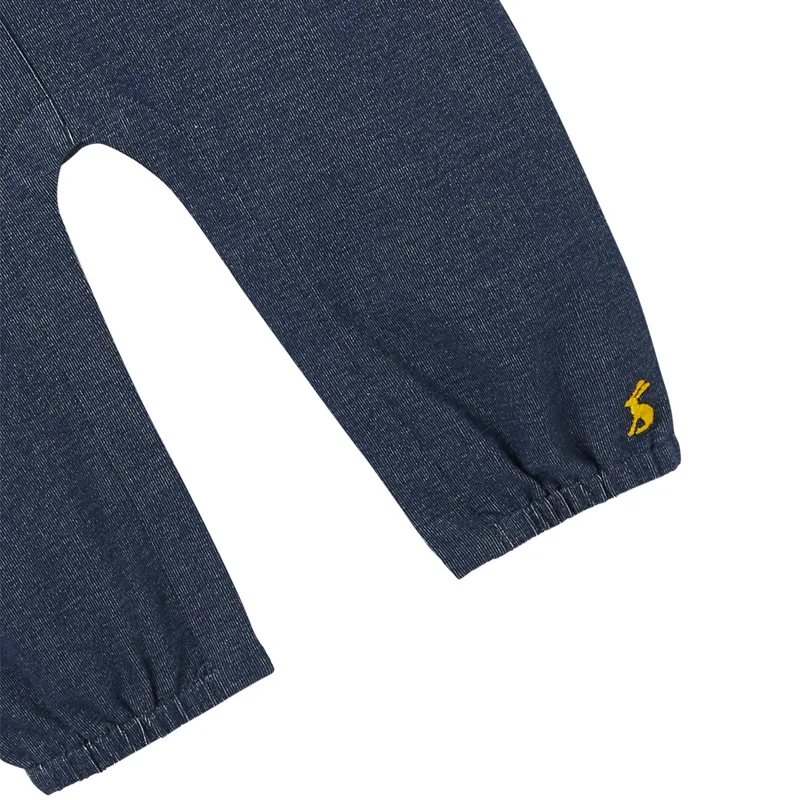 Joules Wilbur Denim Dungaree Set - Vegetable White-3