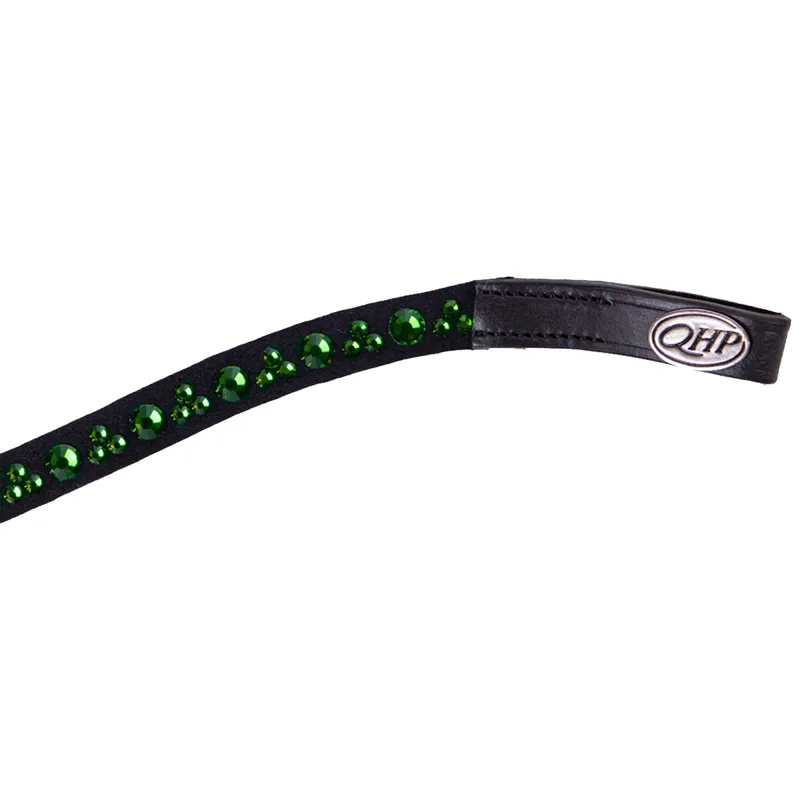 QHP Astana Browband - Dark Green-1