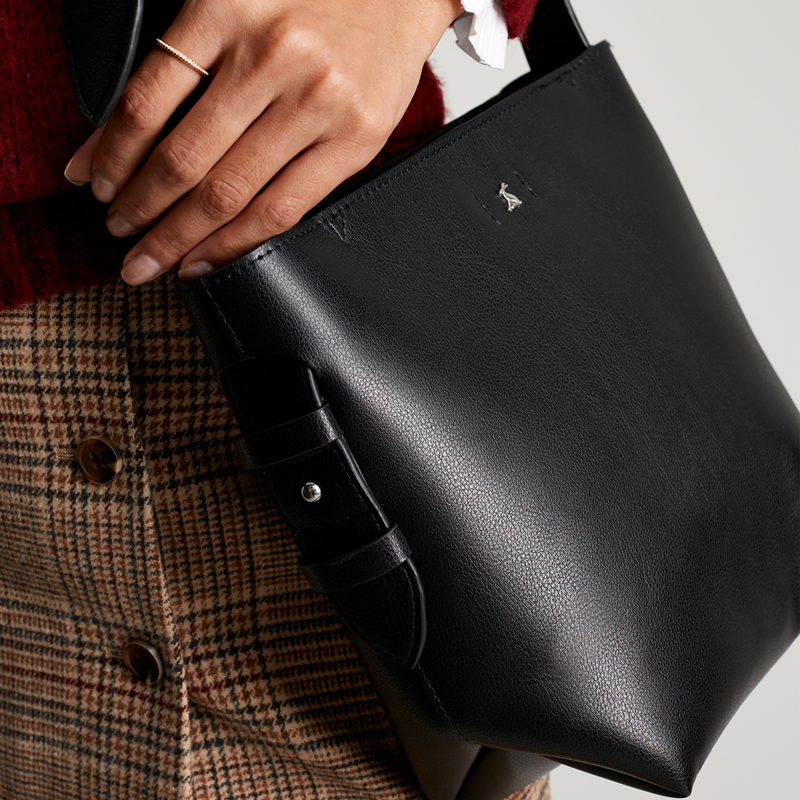 Joules Henley Pu Cross Body Bag - Black-5