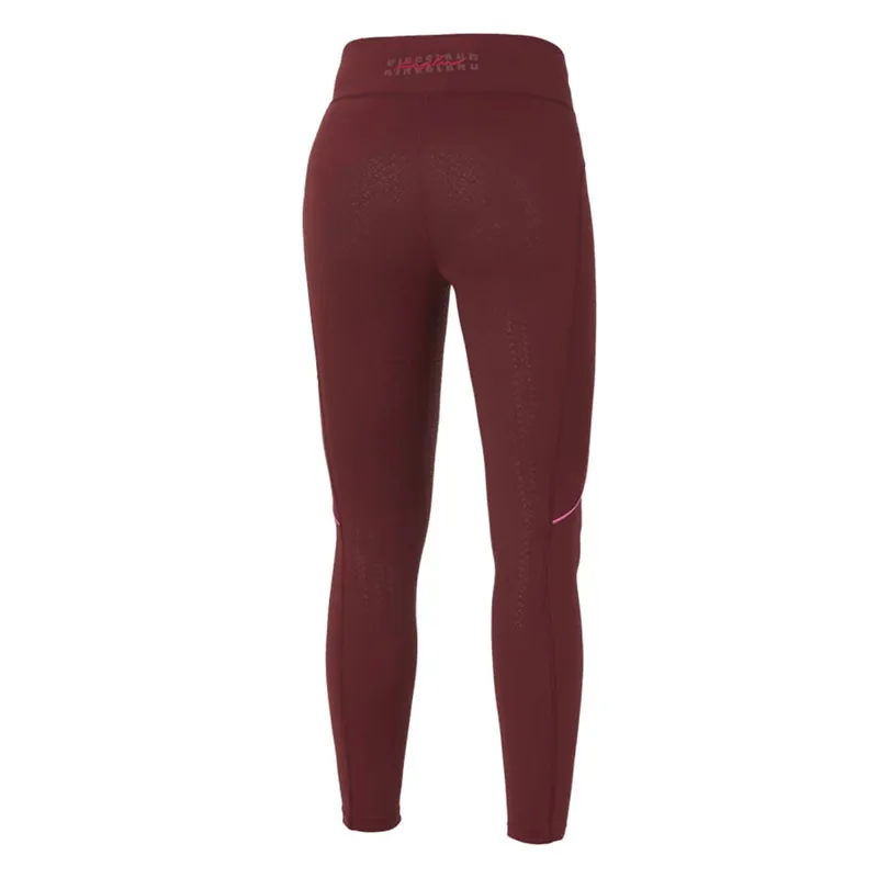 Kingsland KLkarina W F-Tec F-Grip Riding Tights - New KL Burgundy-1