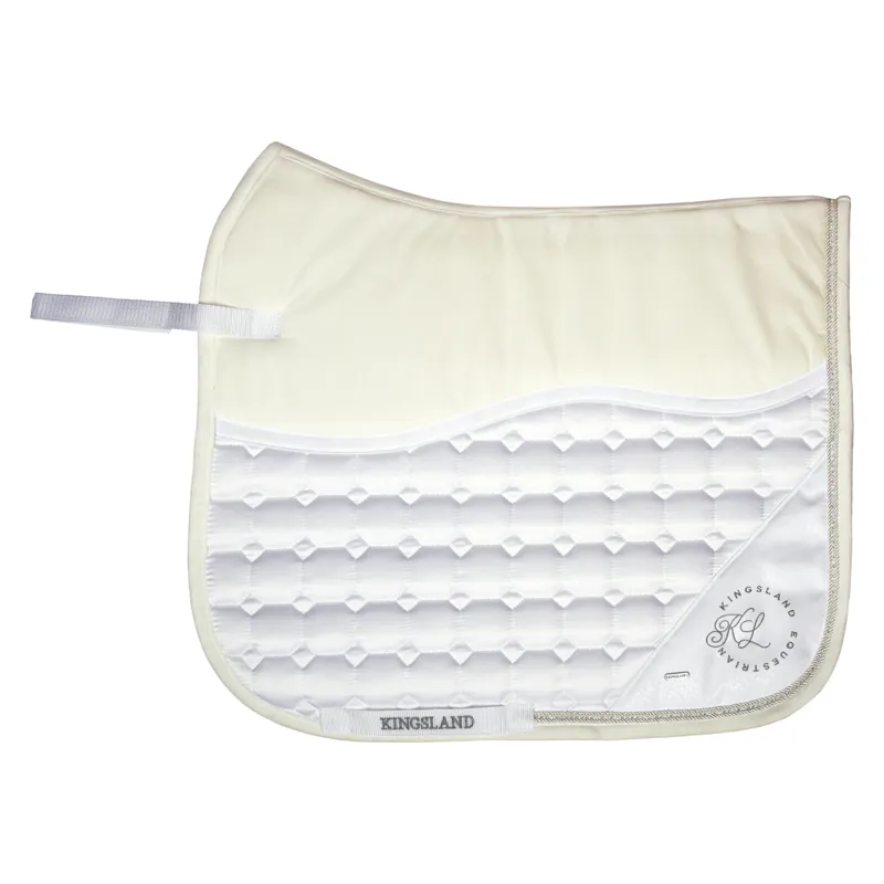 Kingsland KLodessa Satin Dressage Saddle Pad - White