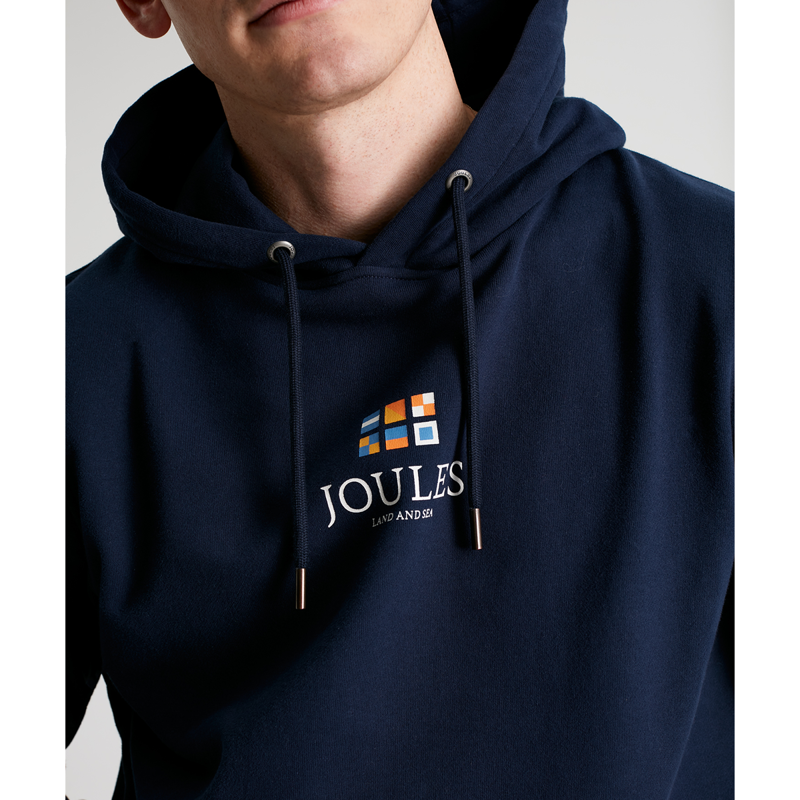 Joules Parkside Coastal Hooded Sweatshirt - French Navy-3