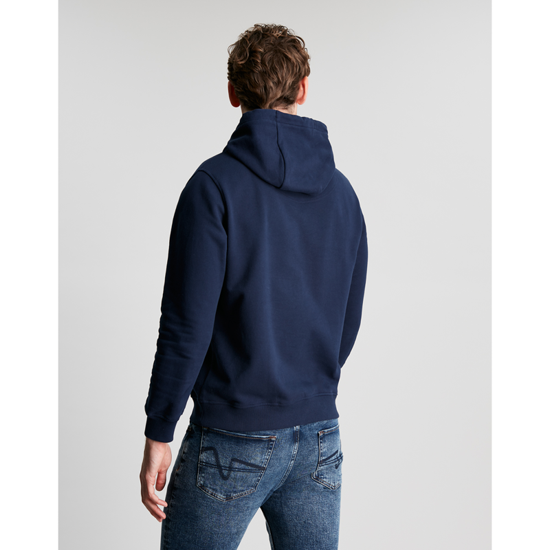 Joules Parkside Coastal Hooded Sweatshirt - French Navy-2