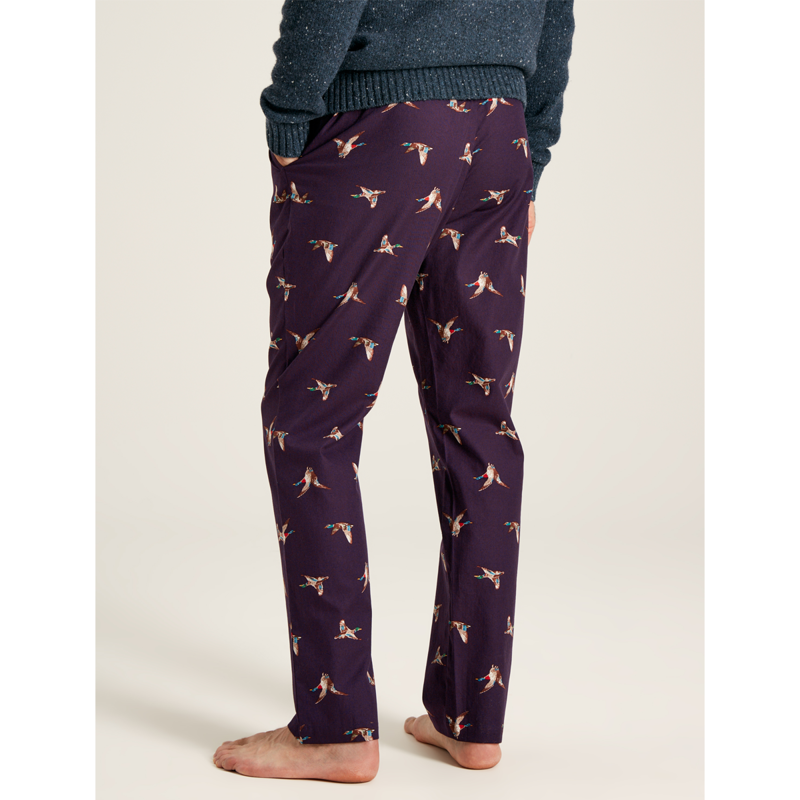 Joules The Dozer Men's Printed Pyjama Bottoms - Purple Mallards-3