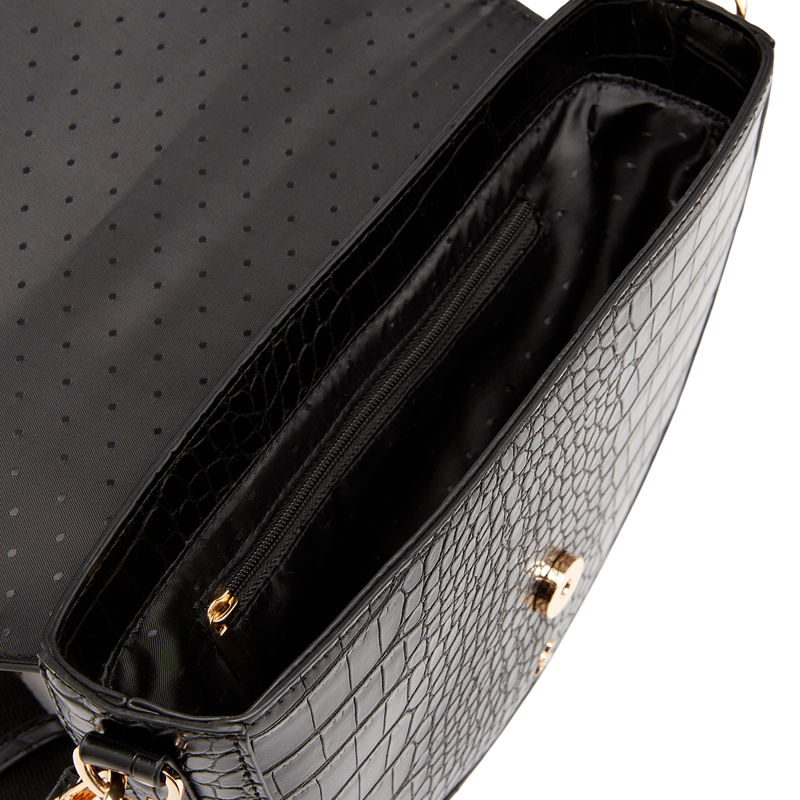 Joules Clara Half Moon PU Bag - Black-4