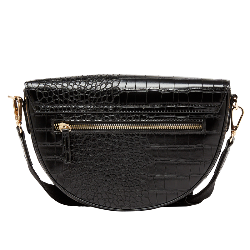 Joules Clara Half Moon PU Bag - Black-1