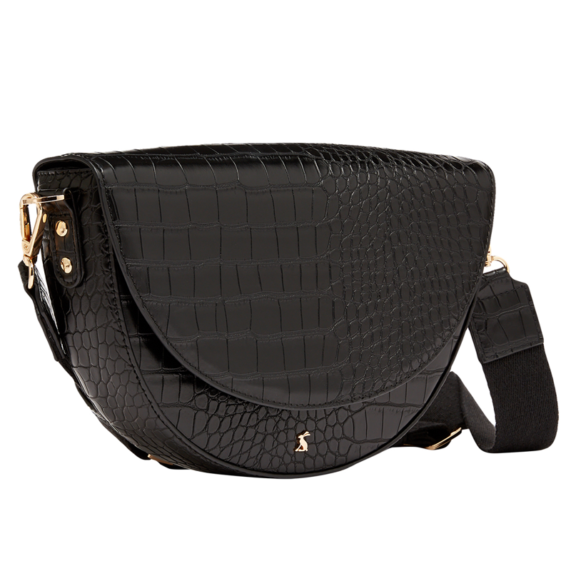 Joules Clara Half Moon PU Bag - Black-2
