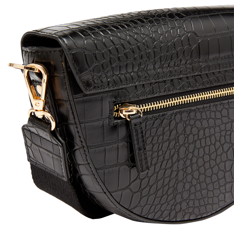 Joules Clara Half Moon PU Bag - Black-3