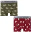 Joules Crown Joules Two Pack Of Boxers - On All Fours