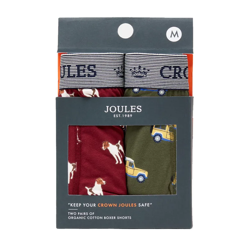Joules Crown Joules Two Pack Of Boxers - On All Fours-1