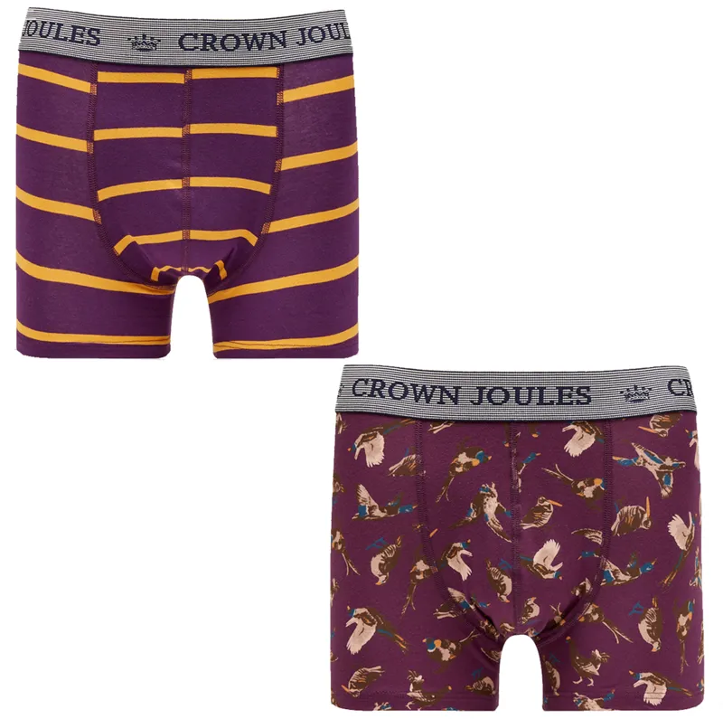 Joules Crown Joules Two Pack Of Boxers - Game For It