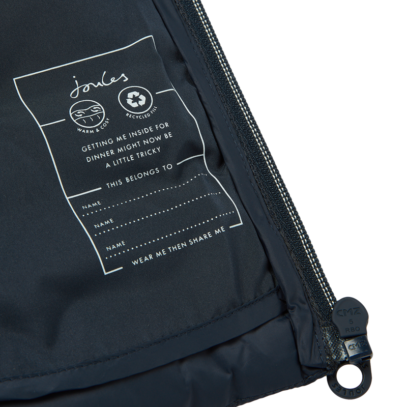 Joules Crofton Boy's Showerproof Padded Gilet - Marine Navy-5
