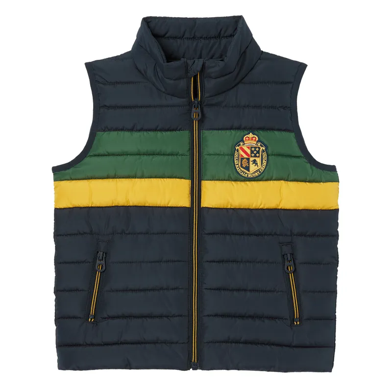 Joules Crofton Boy's Showerproof Padded Gilet - Marine Navy