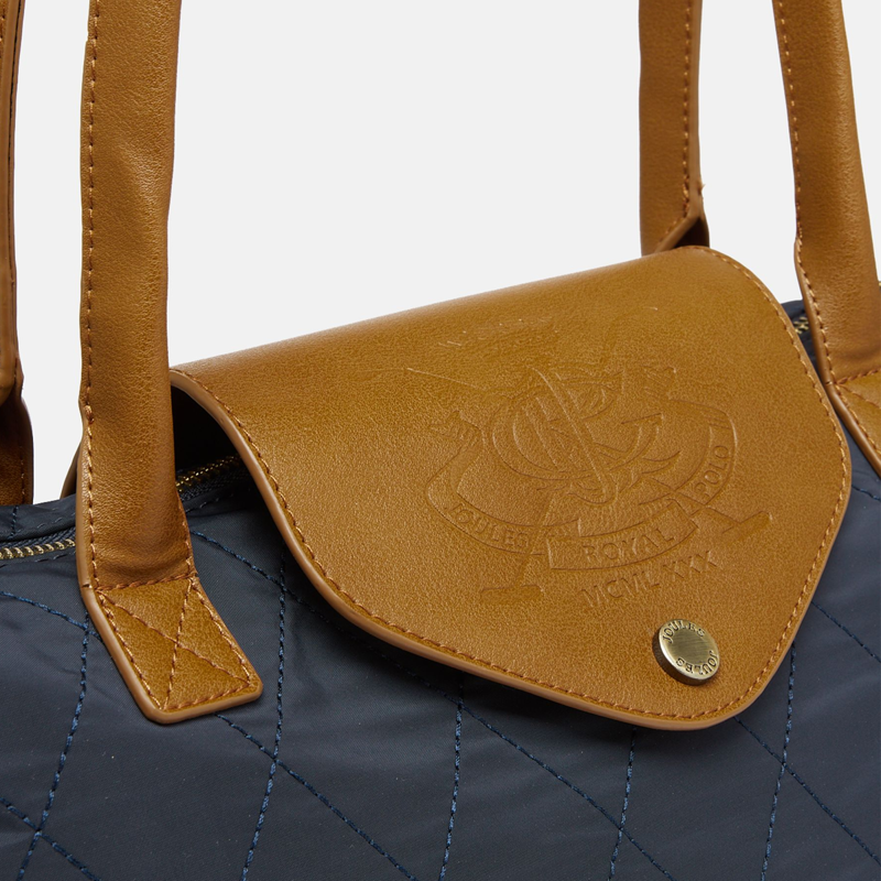 Joules Edie Quilted Travel Bag - Navy-5