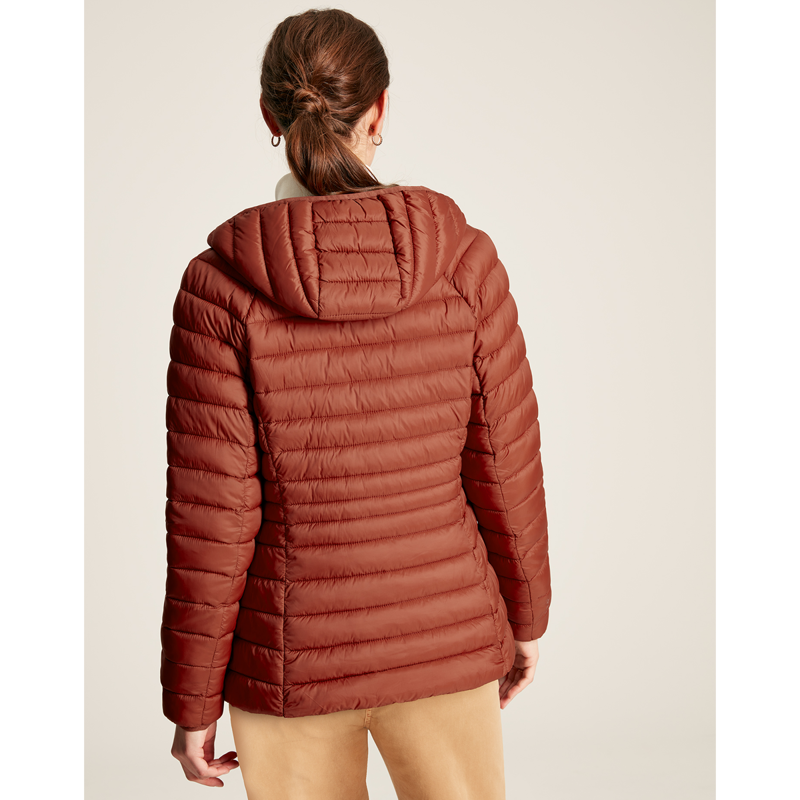 Joules Women's Bramley Packable Padded Jacket - Henna Red-2