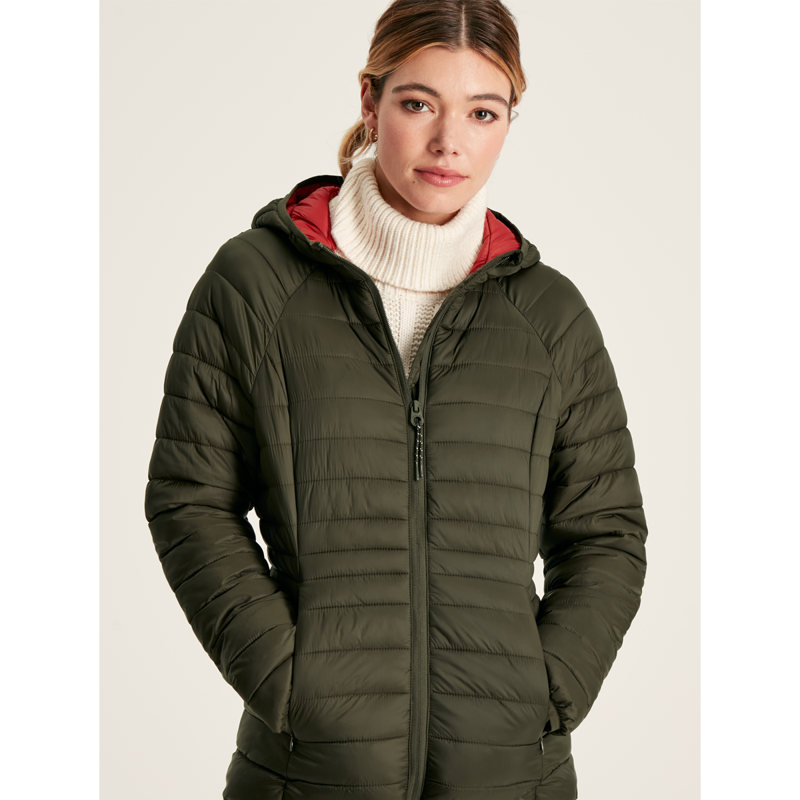 Joules Women's Bramley Packable Padded Jacket - Heritage Green-1