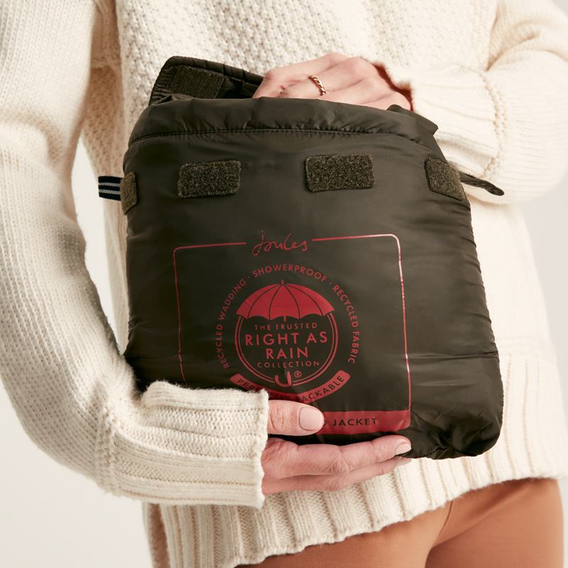 Joules Women's Bramley Packable Padded Jacket - Heritage Green-5