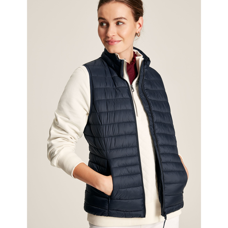 Joules Women's Bramley Packable Gilet - Dark Navy-1