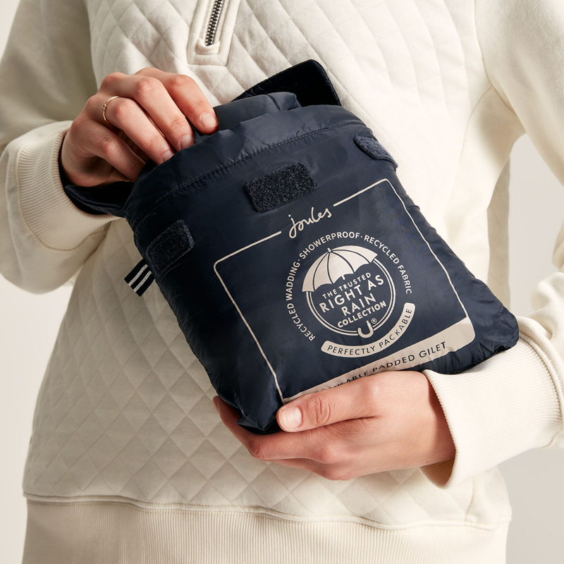 Joules Women's Bramley Packable Gilet - Dark Navy-5