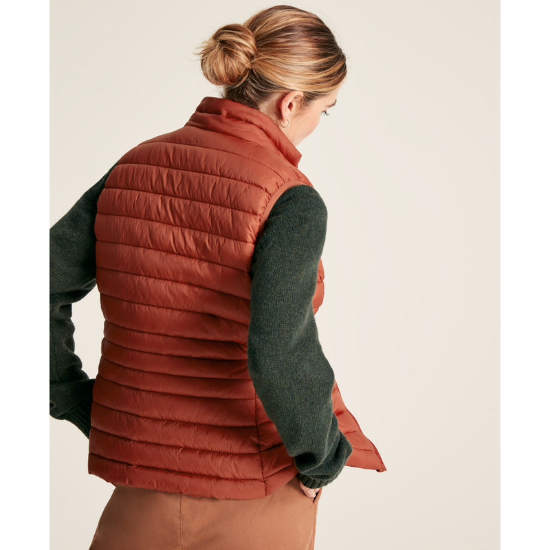 Joules Women's Bramley Packable Gilet - Henna Red-3