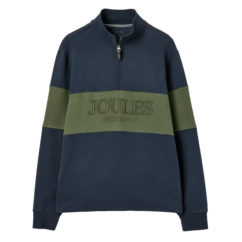 Joules Milton Men's Quarter Zip Sweater - French Navy