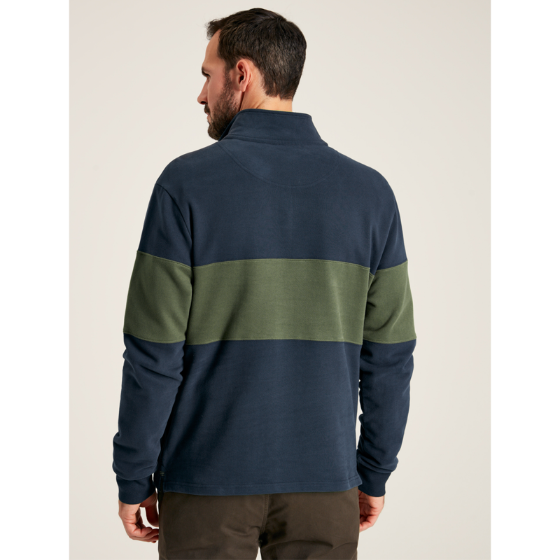 Joules Milton Men's Quarter Zip Sweater - French Navy-2