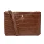 Joules Eliza PU Croc Effect Pouch - Brown