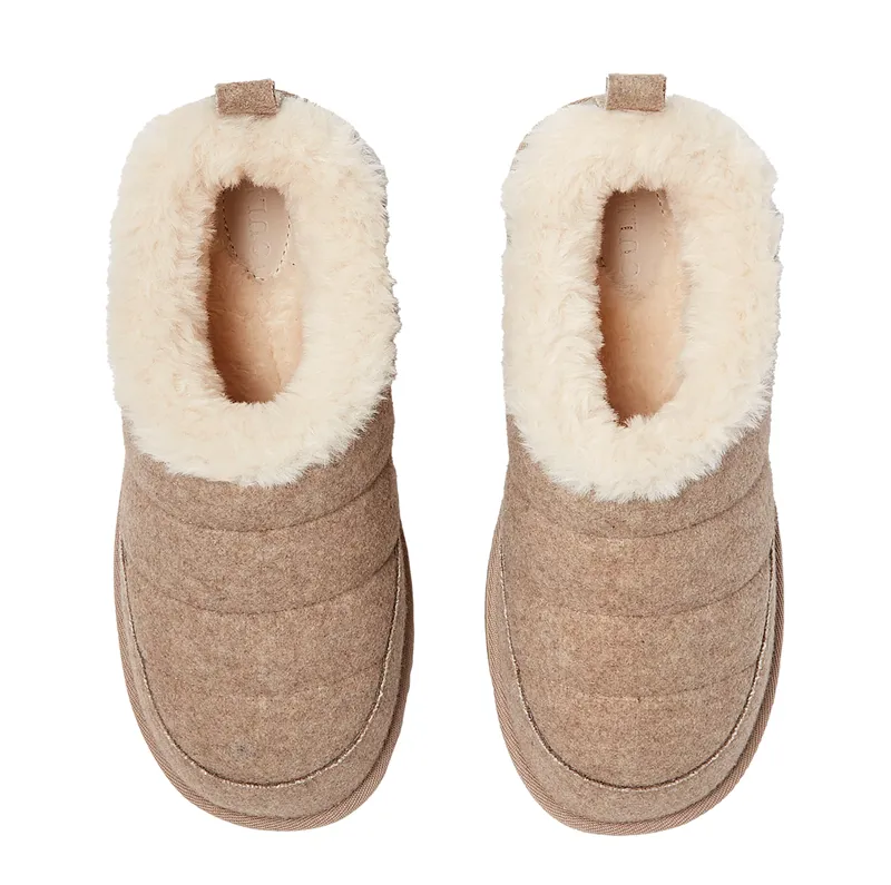Joules Ladies Lazydays Snuggle Slippers - Oat