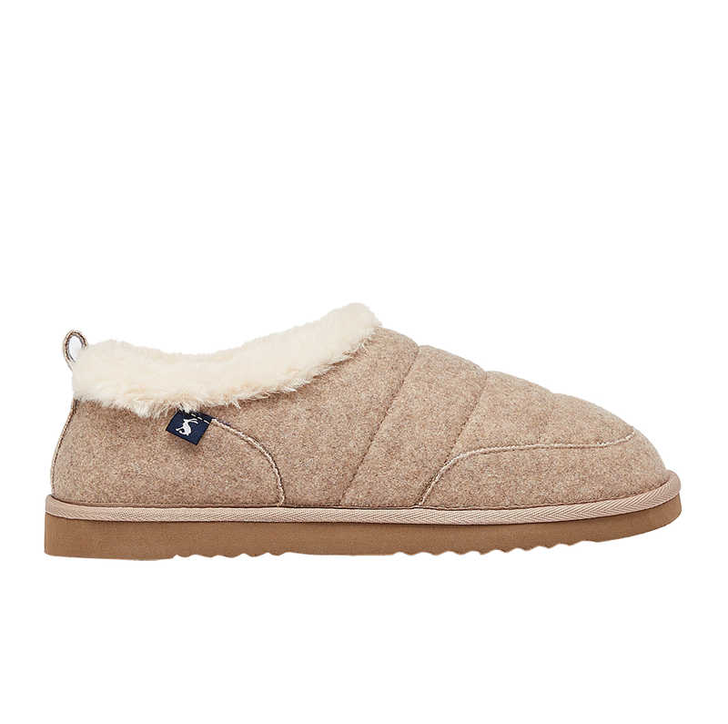 Joules Ladies Lazydays Snuggle Slippers - Oat-2