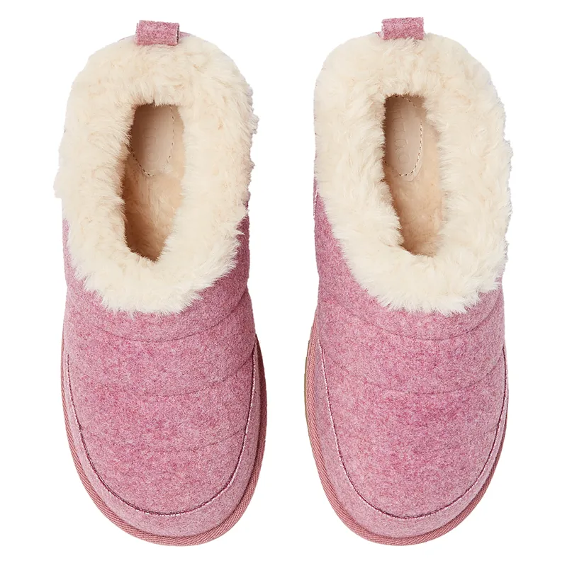 Joules Ladies Lazydays Snuggle Slippers - Soft Pink