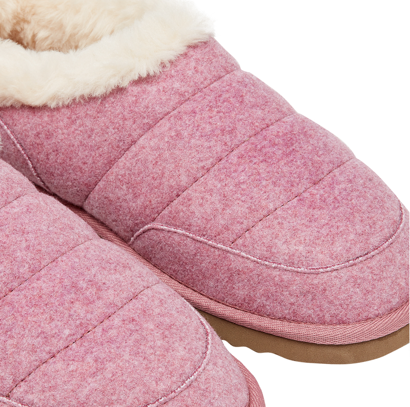 Joules Ladies Lazydays Snuggle Slippers - Soft Pink-3