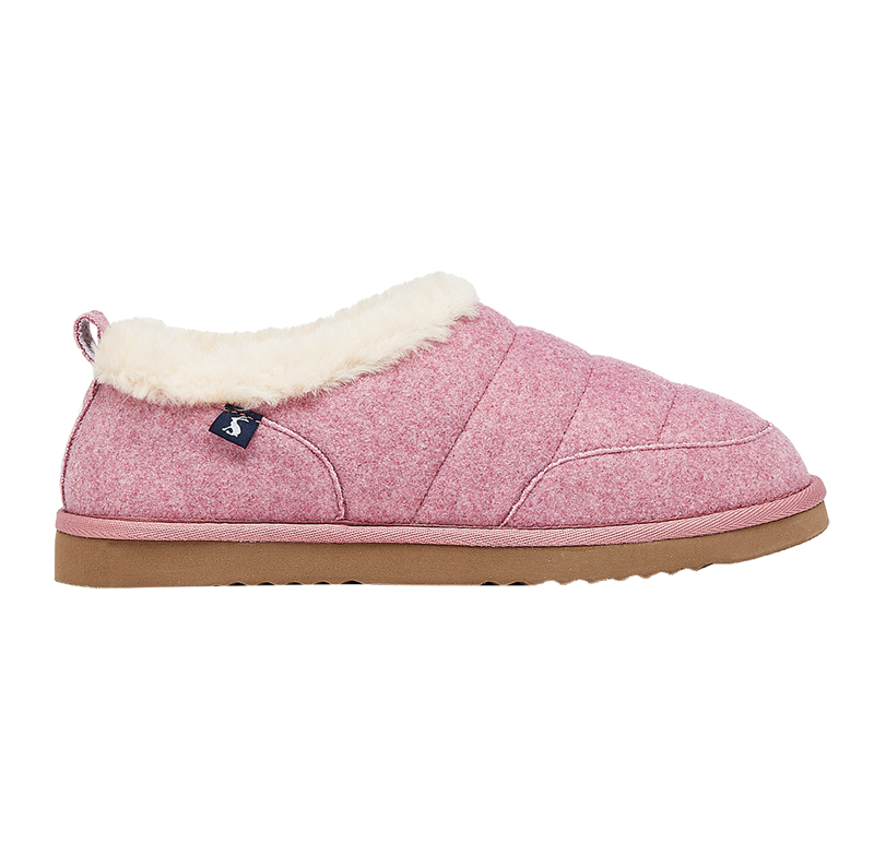 Joules Ladies Lazydays Snuggle Slippers - Soft Pink-2