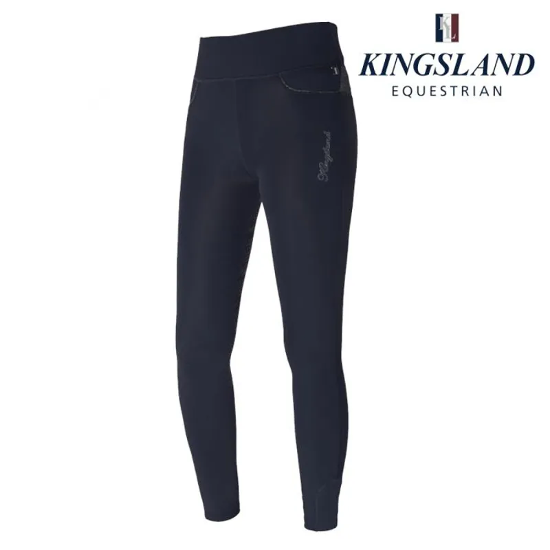 Kingsland KLkatinka Ladies Full Grip Riding Tights - Navy