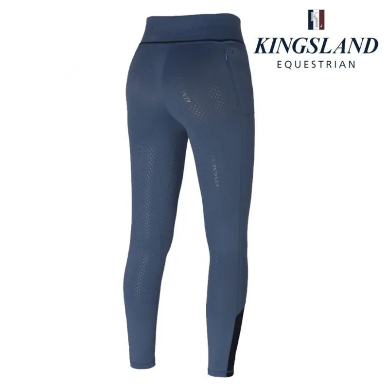 Kingsland KLkarina Full Grip  Ladies Riding Tights - Blue China-1