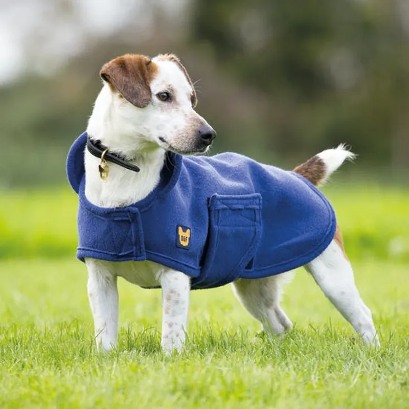 Digby and Fox Dog Towel Coat - Navy