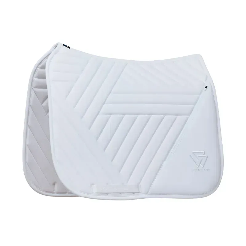 WeatherBeeta Softshell Pro Grip Dressage Saddlepad - White