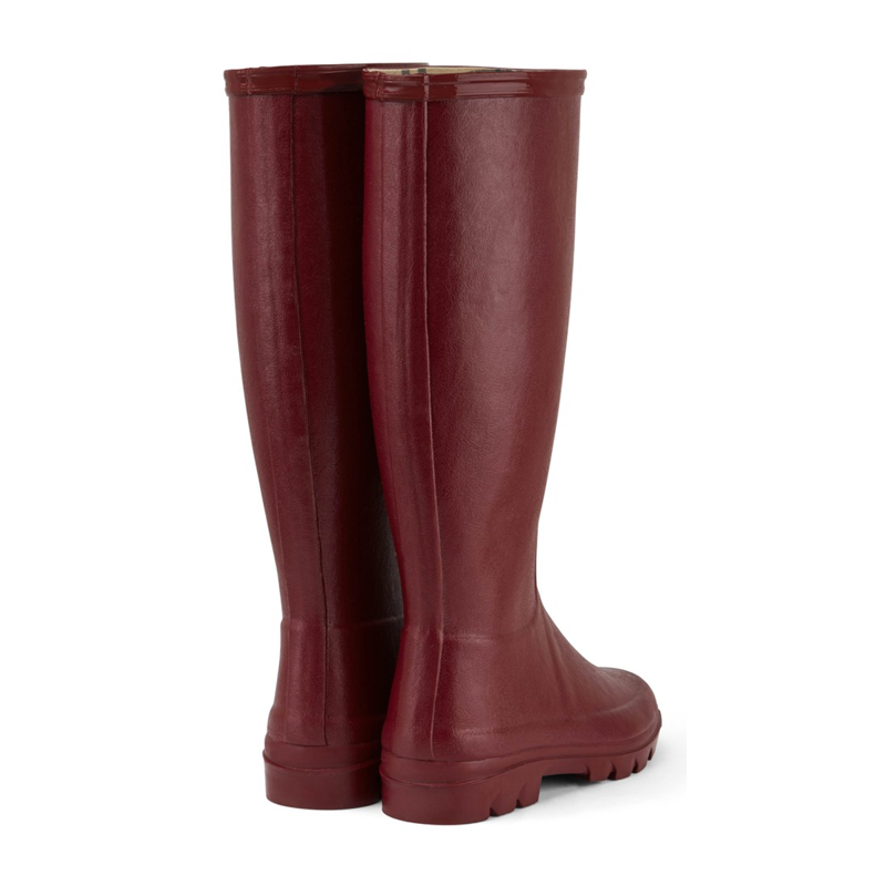 Le Chameau Women's Iris Jersey Lined Wellington Boots - Rouge-1