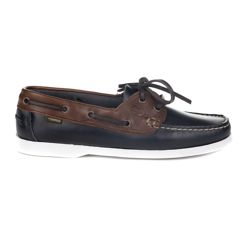 Le Chameau Ladies Galion Femme Deck Shoes - Bleu/Marron-1