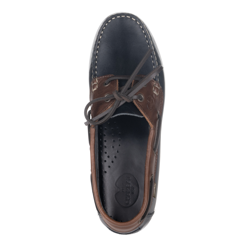 Le Chameau Ladies Galion Femme Deck Shoes - Bleu/Marron-3