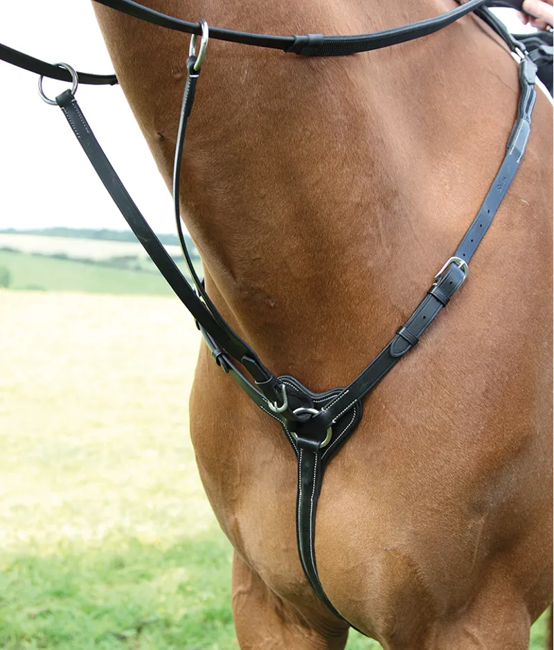 Shires Salisbury Three Point Breastplate - Black