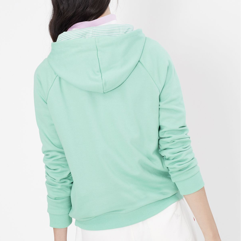 Joules LIL Raglan Hooded Sweat - Green-2